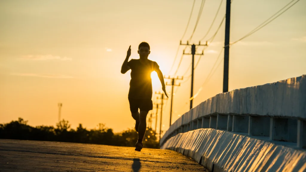 man running